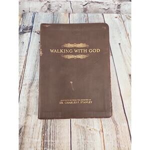 Walking With God Quotations From Charles F Stanley Faux Leather Edition